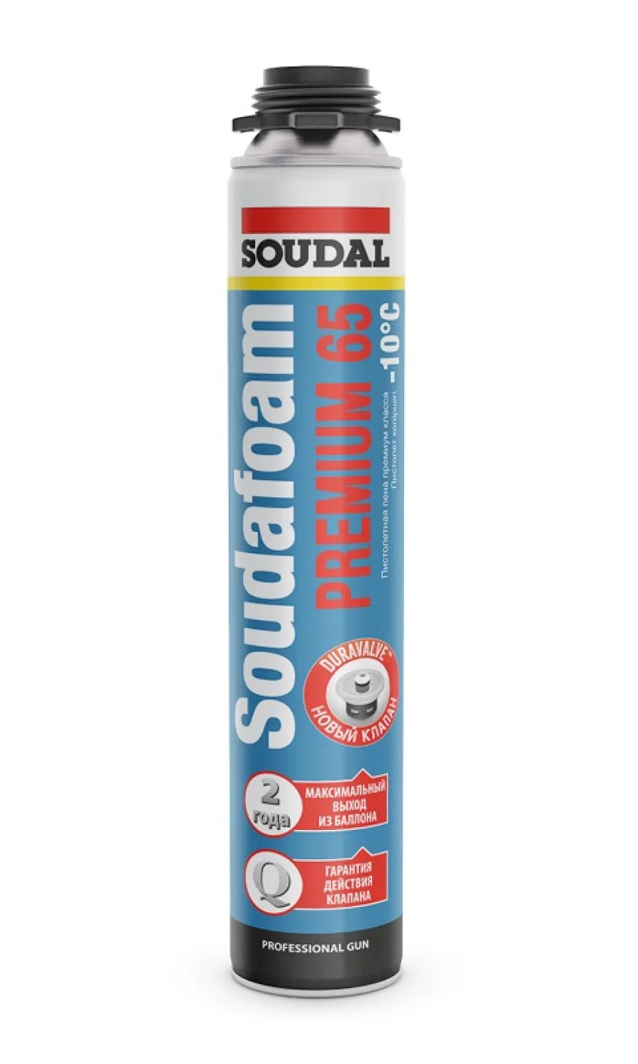 Упаковка: Soudafoam PREMIUM 65 зимняя, светло-жёлтый, баллон, 820 мл