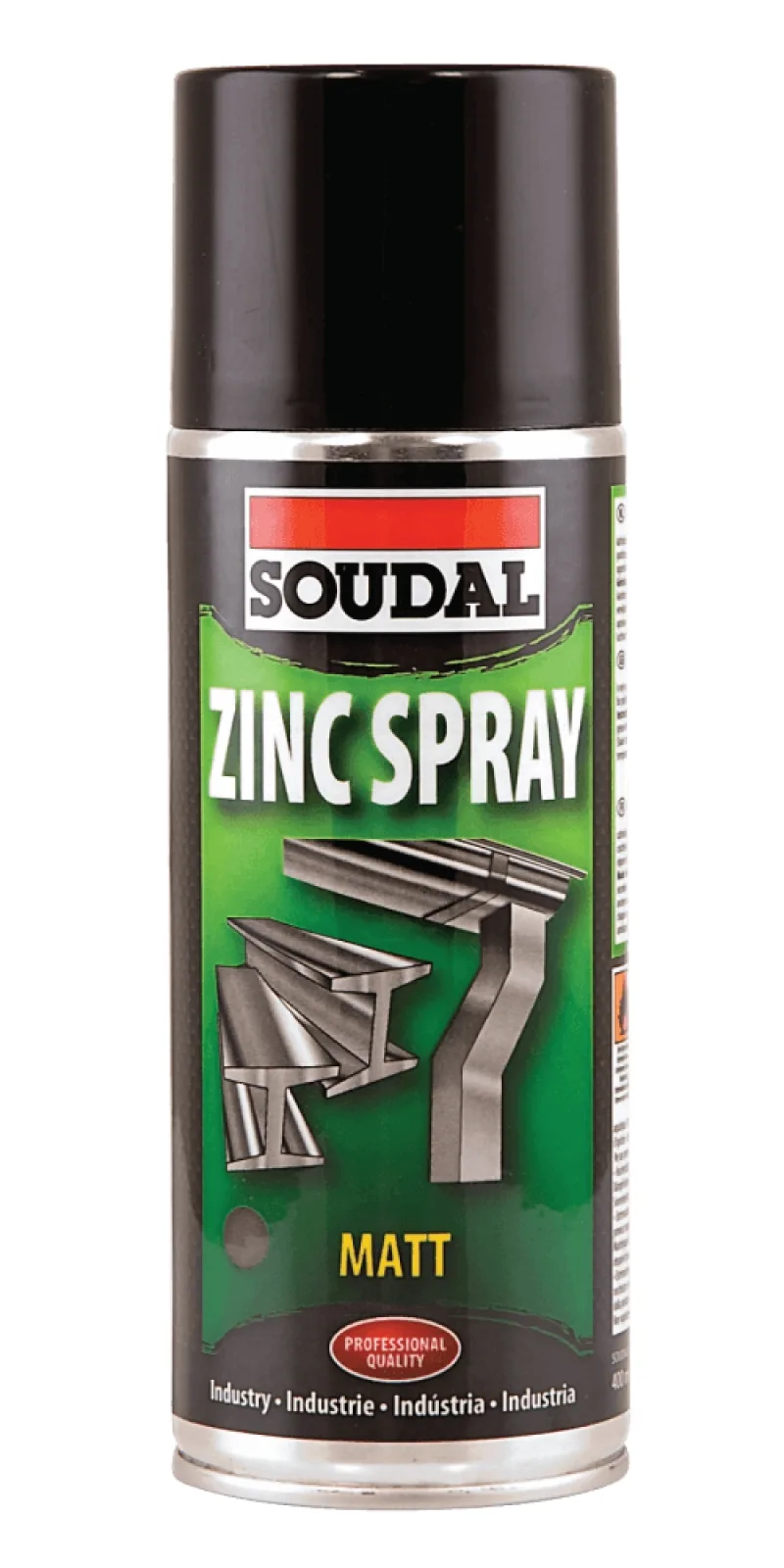 Упаковка: Цинковый спрей Zinc Spray, серебристый металлик, баллон, 400 мл